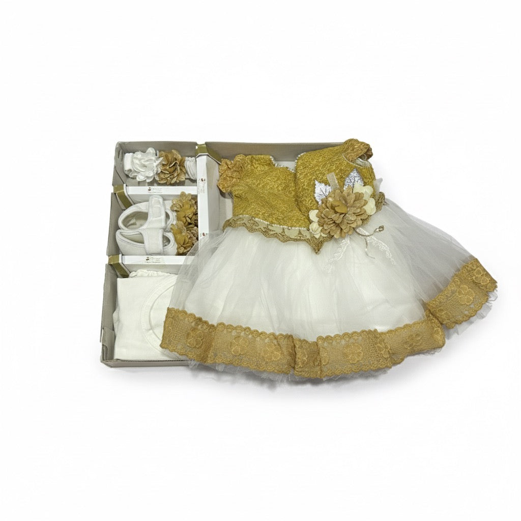 Sleeveless Floral Frock 5 Piece Starter Set