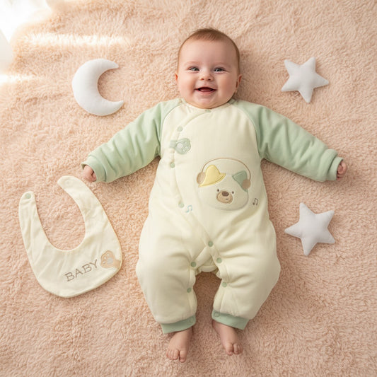 Music Pupp Quilted 2 Piece Romper Set