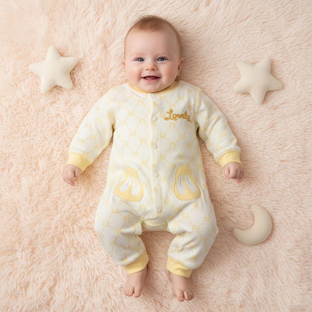 Lovely Bow Printed Romper