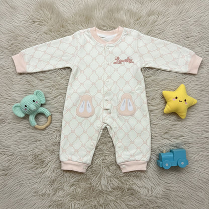 Lovely Bow Printed Romper