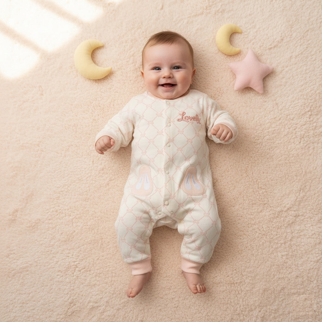 Lovely Bow Printed Romper