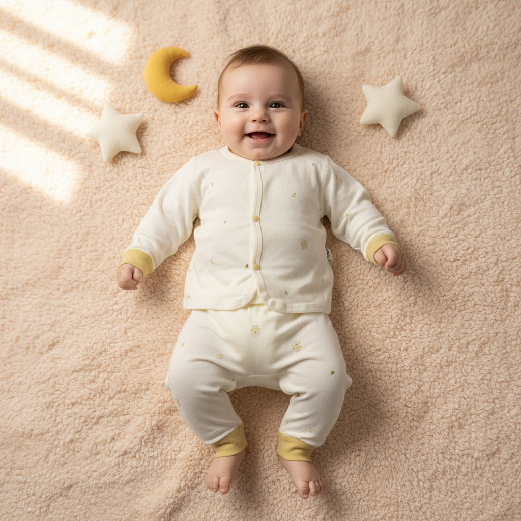 Puppy Leaf Shirt & Pajama (Light Weight)