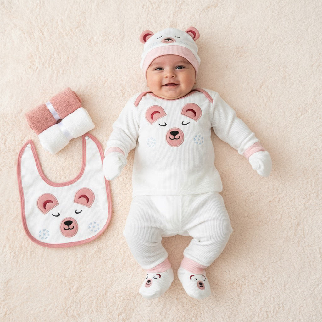 Blush Bear 9 Pieces Winter Starter Set