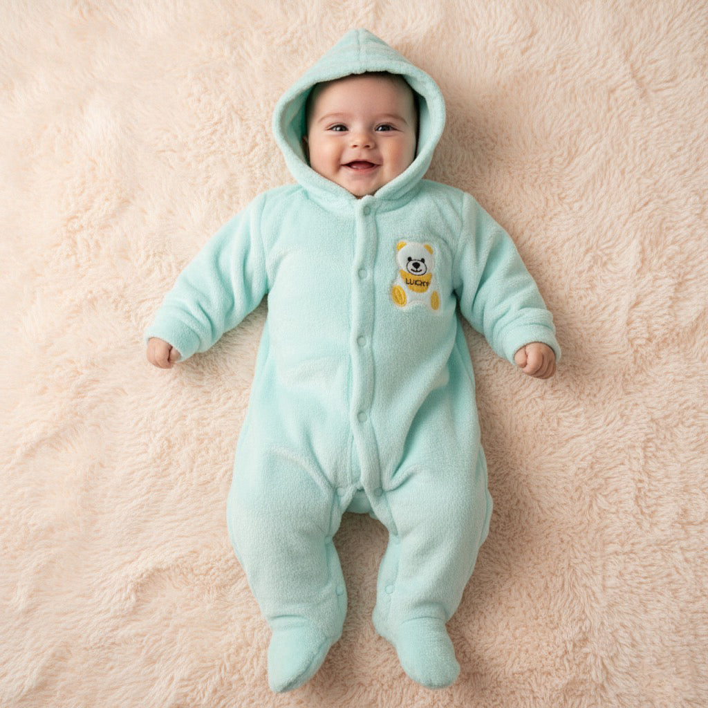 Lucky Bear Premium Fleece Romper