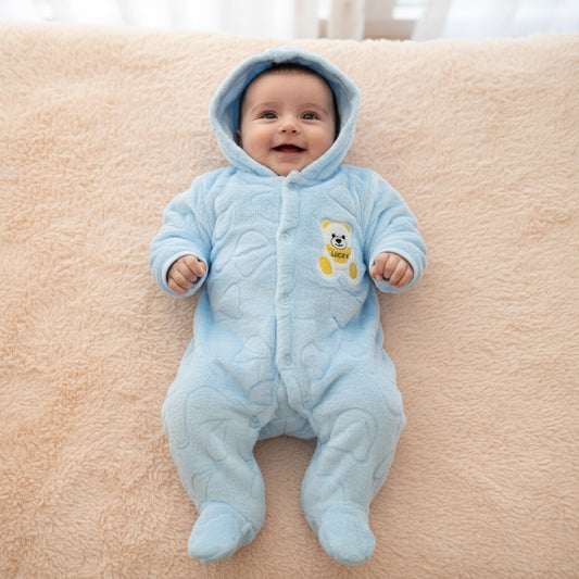 Lucky Bear Premium Fleece Romper