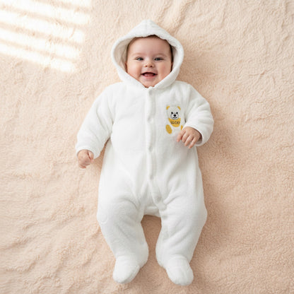 Lucky Bear Premium Fleece Romper