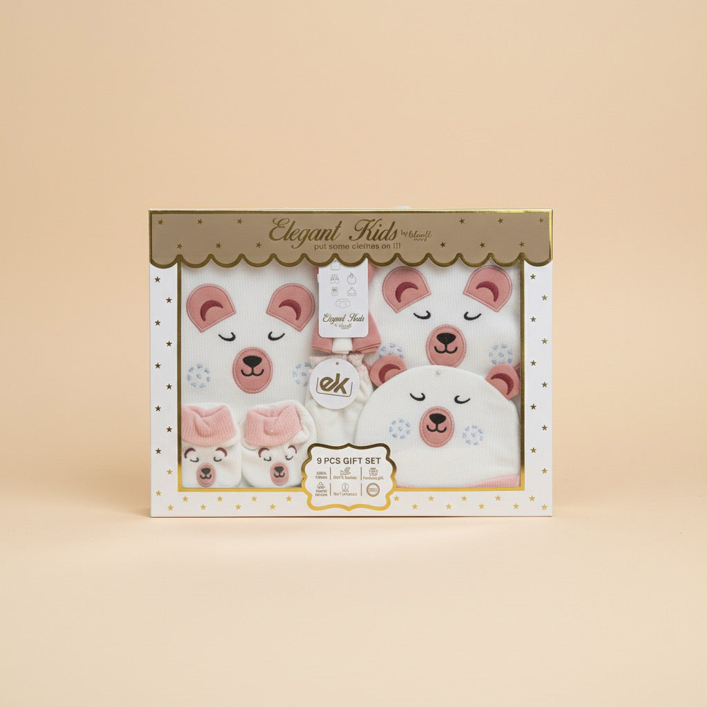 Blush Bear 9 Pieces Winter Starter Set