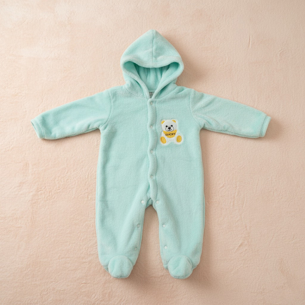 Lucky Bear Premium Fleece Romper