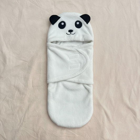 White Bear Fleece Swaddle Wrap