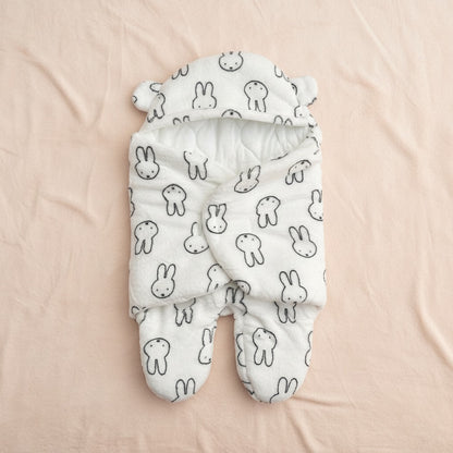 White Bunny Quilted Swaddle And Sleep Bag
