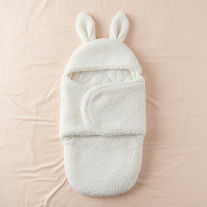 Plain White Quilted Swaddle And Sleep Bag