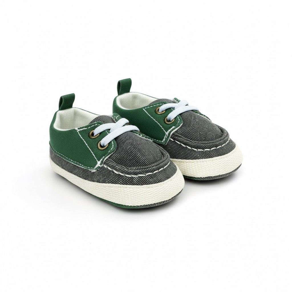 Grey Green Baby Shoes