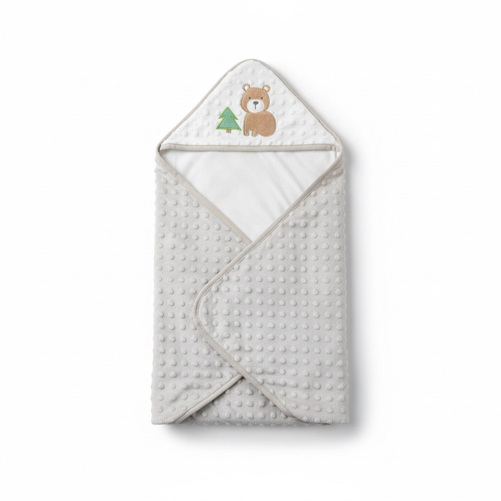 Bear Tree Bebe Favour Hooded Blanket