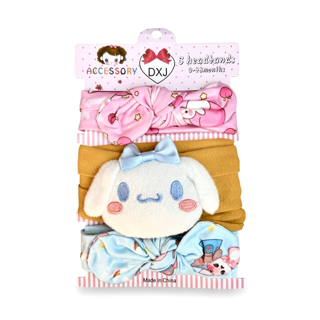 Cat 3 piece Headband Set