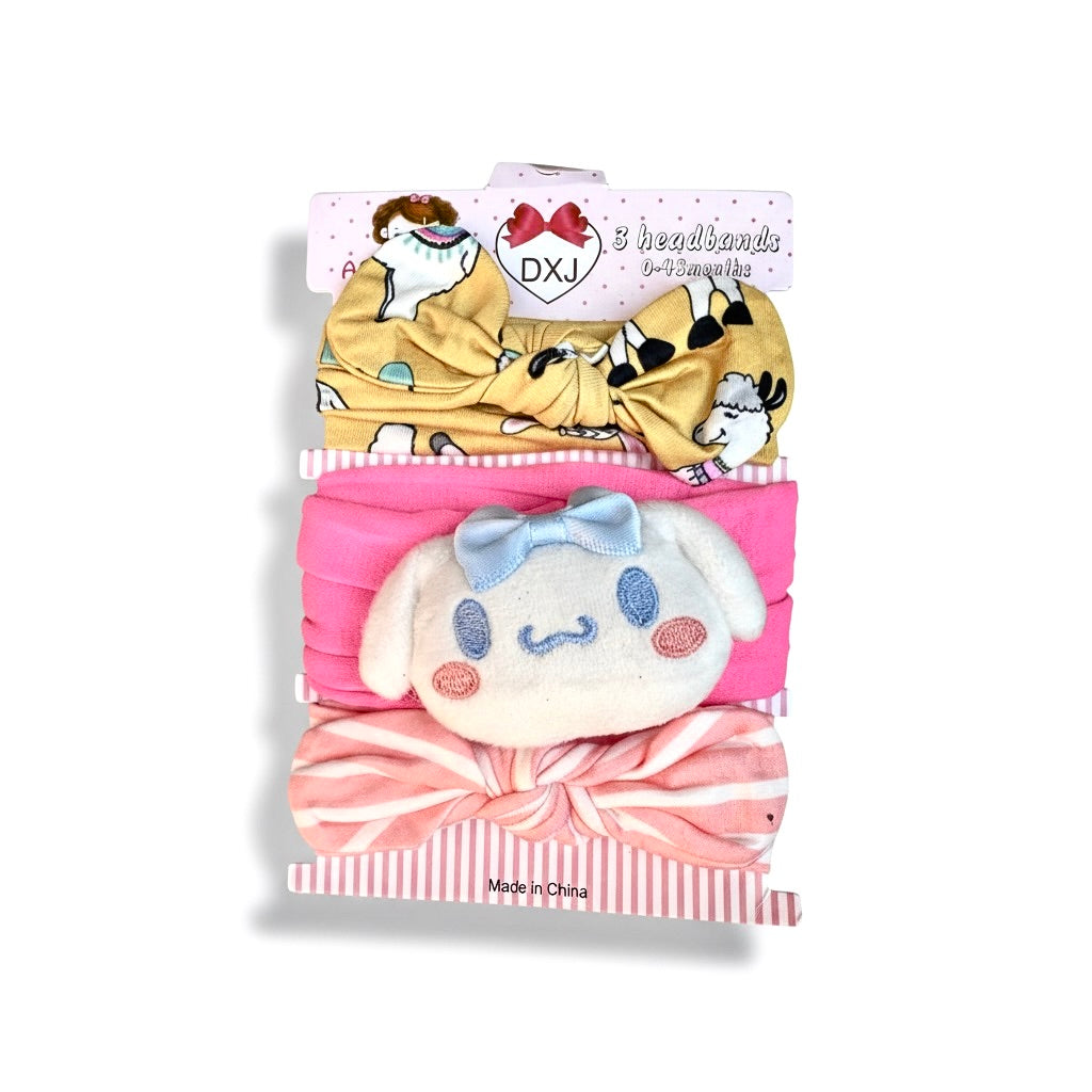 Cat 3 piece Headband Set