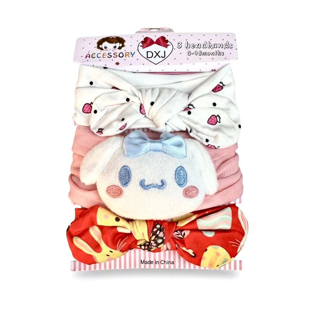 Cat 3 piece Headband Set