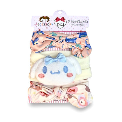 Cat 3 piece Headband Set
