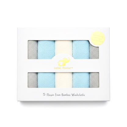 Bebe Favour Solid Bamboo 5 Wash Clothes