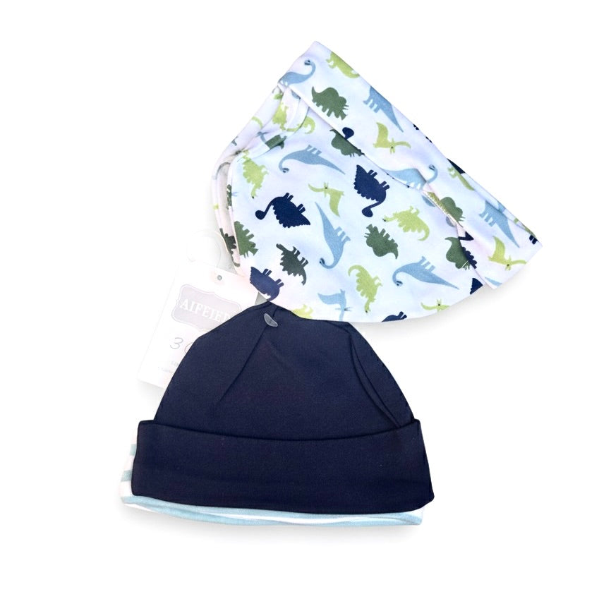 Hudson Dino Knot Cap Pack Of 3
