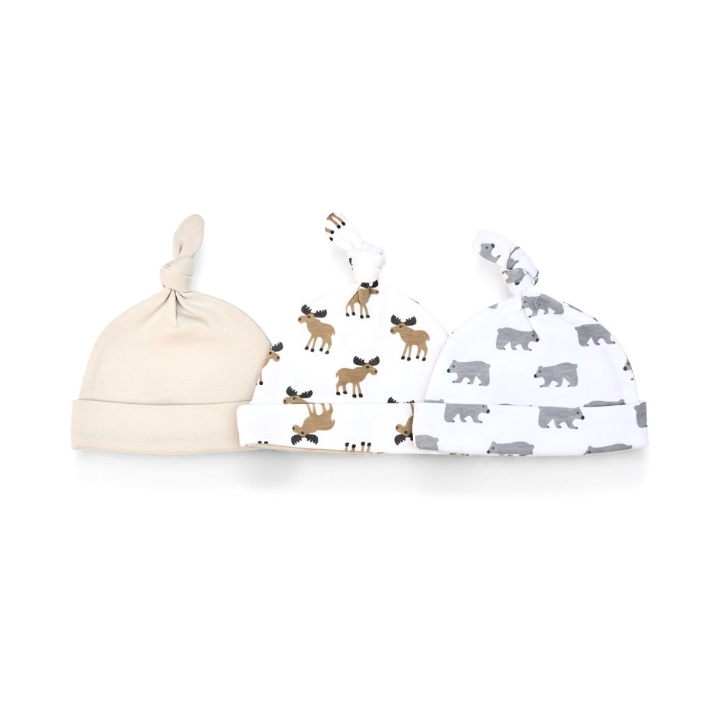 Hudson Moose Knot Cap Pack Of 3