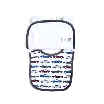 Hudson fast Lane 5 Piece Bib Set With Booties