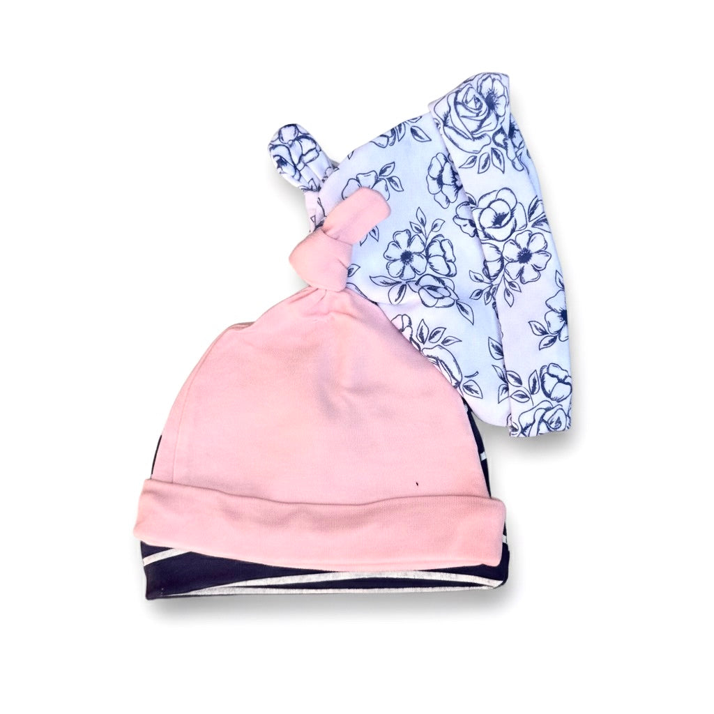 Hudson Blue Flower Knot Cap Pack Of 3