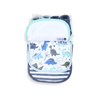 Hudson Dinosaur 5 Piece Bib Set With Booties