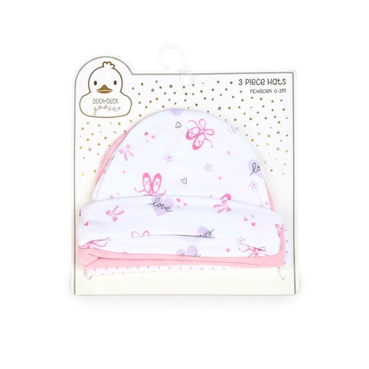 Duck & Duck Butterfly Bow 3 Piece Cap Set