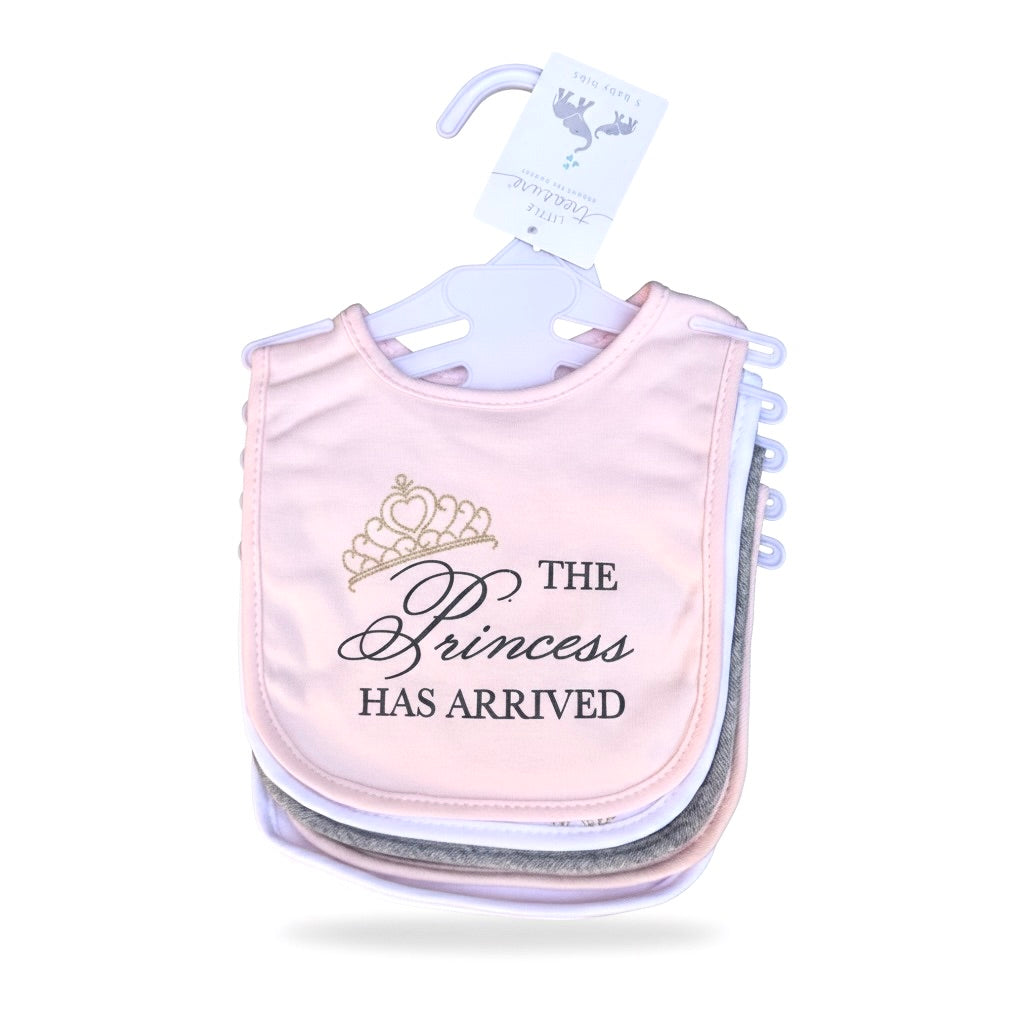 Princess Has Arrived 5 Piece Bib Set