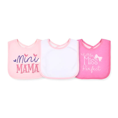 Hudson Mini Mama 3 Piece terry Bib Set