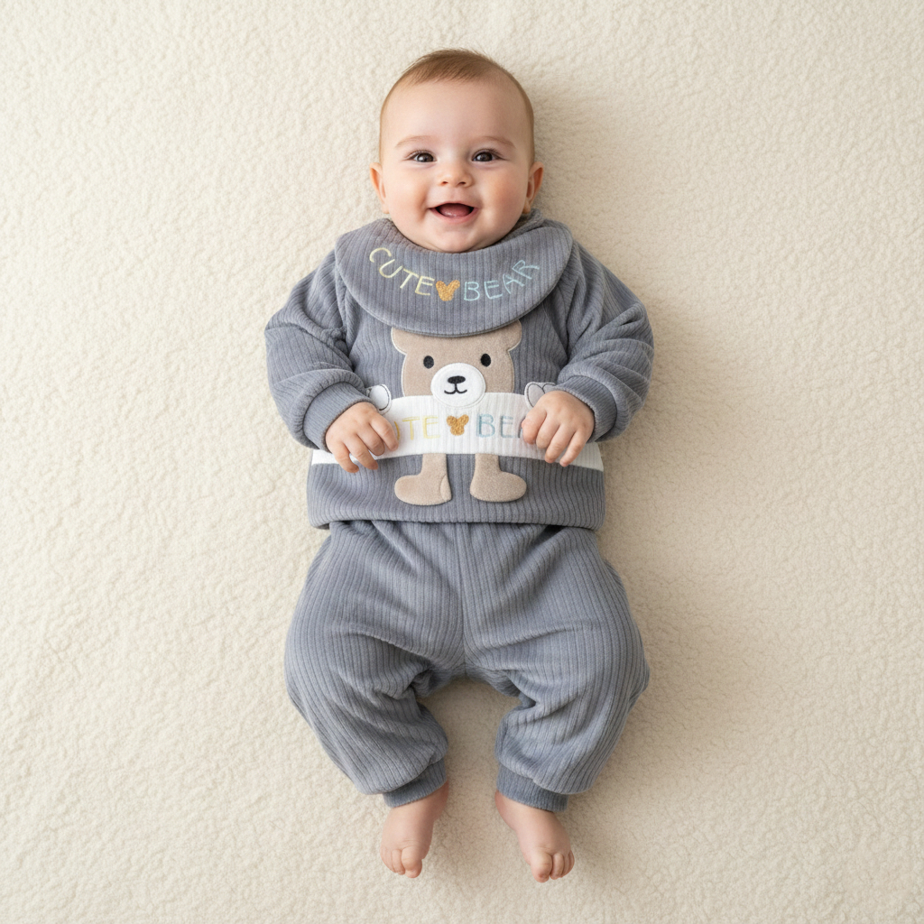 Cute Baby 3 Piece Shirt Pajama