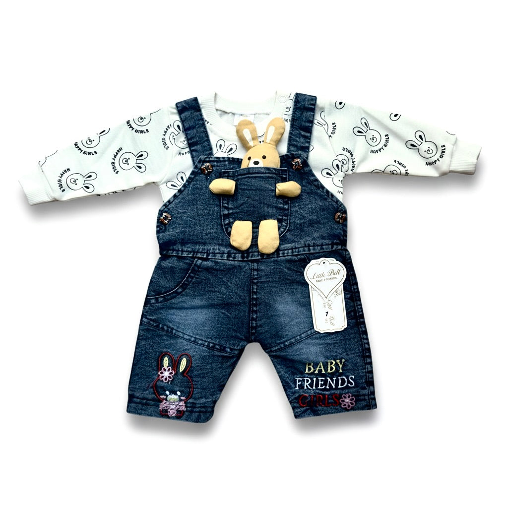 Denim Bunny Premium Romper