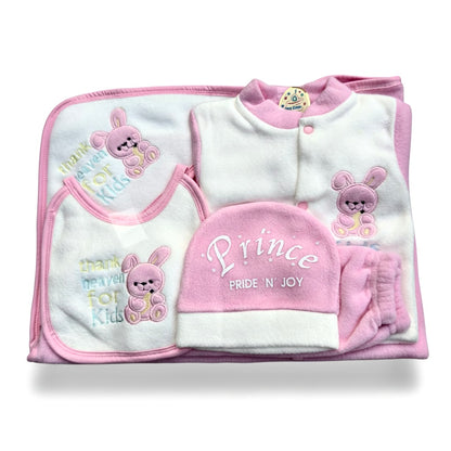 Baby Charm Fleece 5 Piece Starter Set