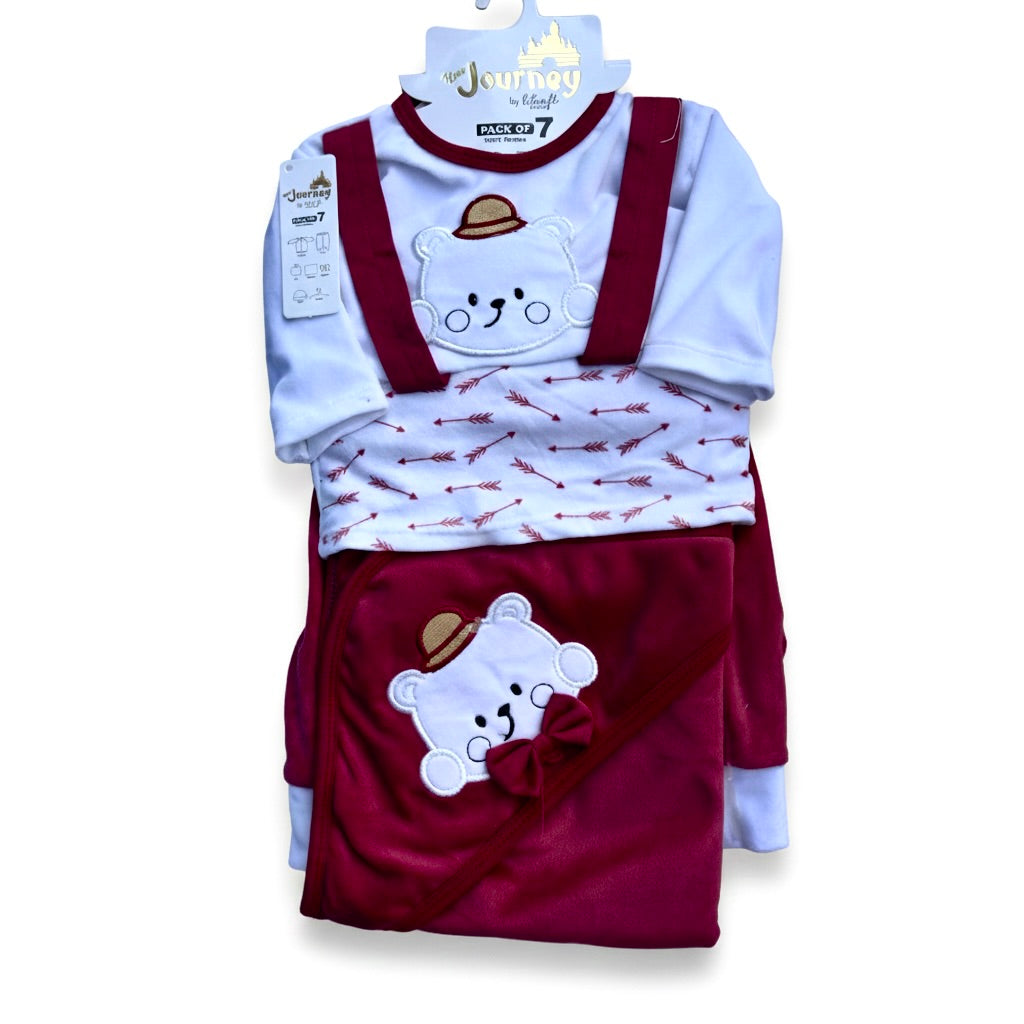 Bear Bow Fleece 7 Piece Starter Set