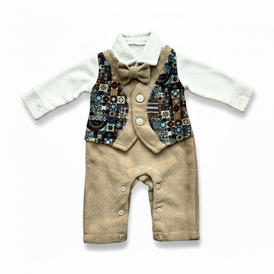 Brown Bow Premium Romper