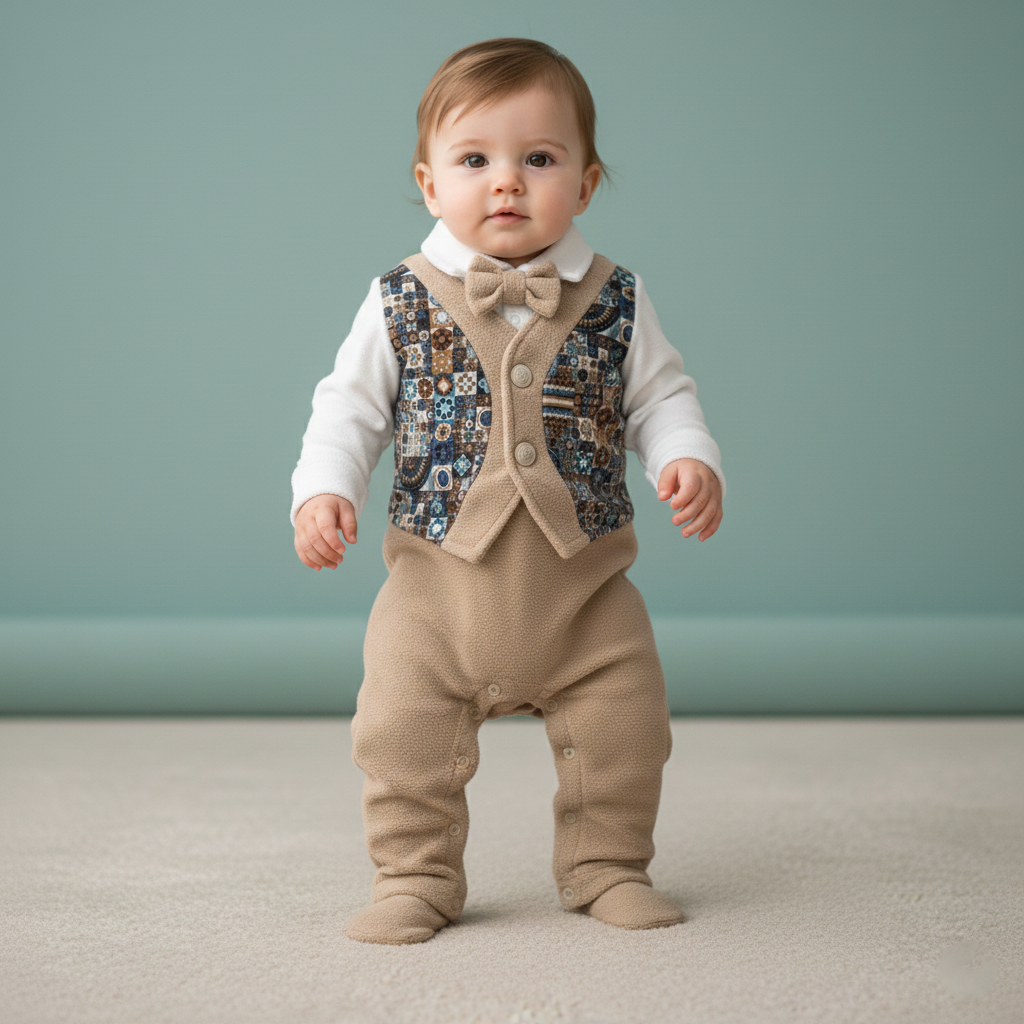 Brown Bow Premium Romper