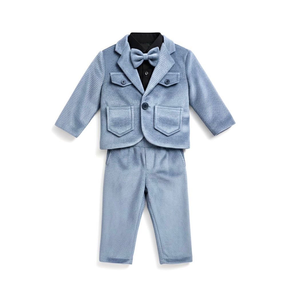 Navy Premium 4 Piece Pant Coat Suit