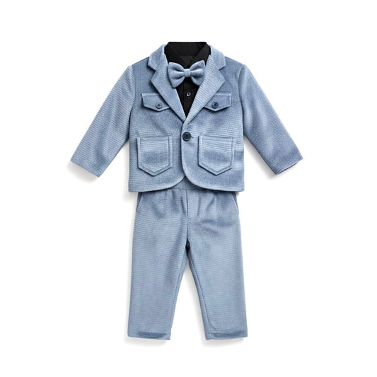 Navy Premium 4 Piece Pant Coat Suit