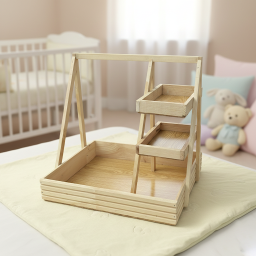 Section Wooden Gift Basket