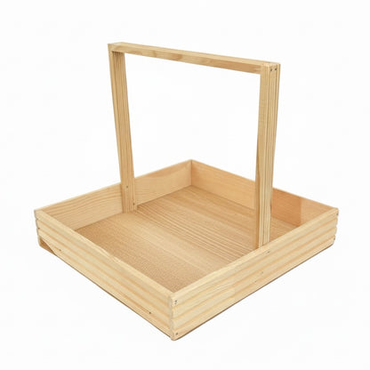 Wooden Foldable Tray Gift Basket