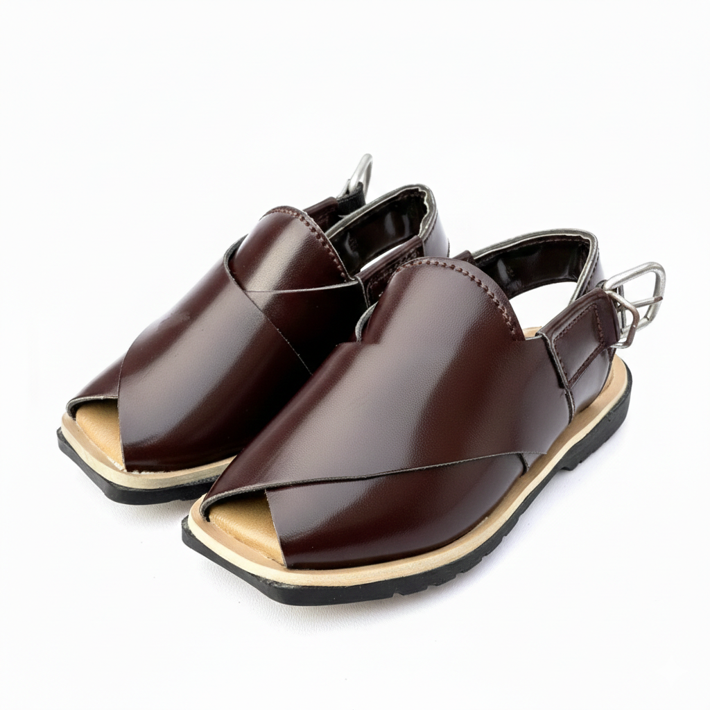 Brown Peshawari Chappal