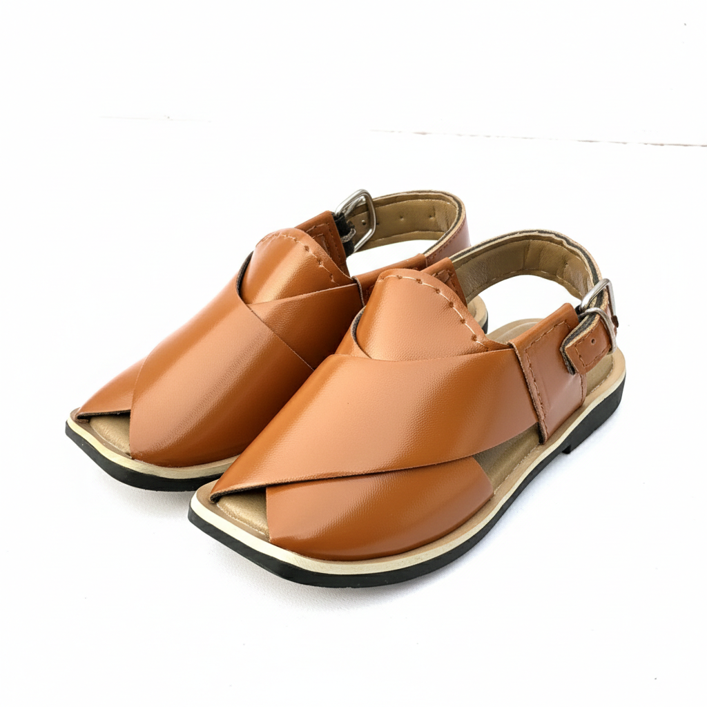 Camel Peshawari Chappal
