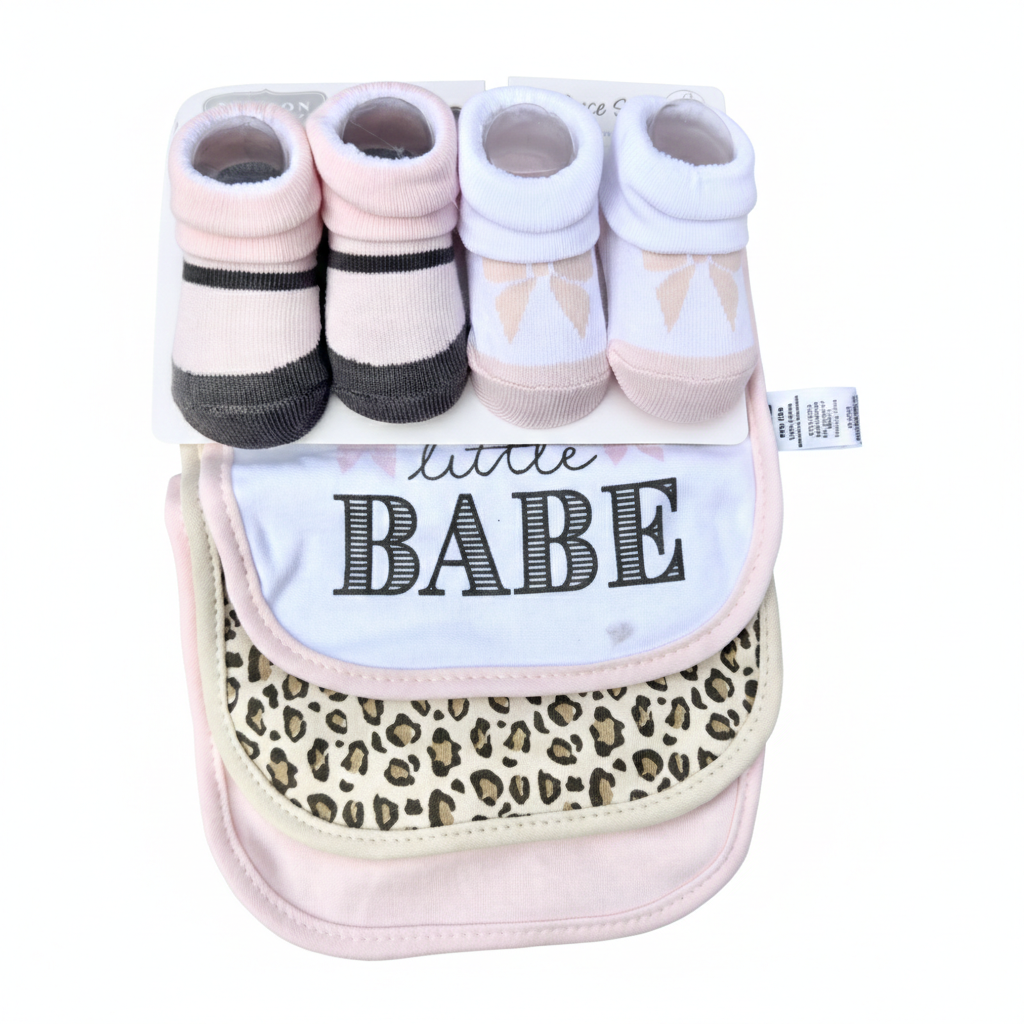 Little Babe 4 Piece Bibs With Booties
