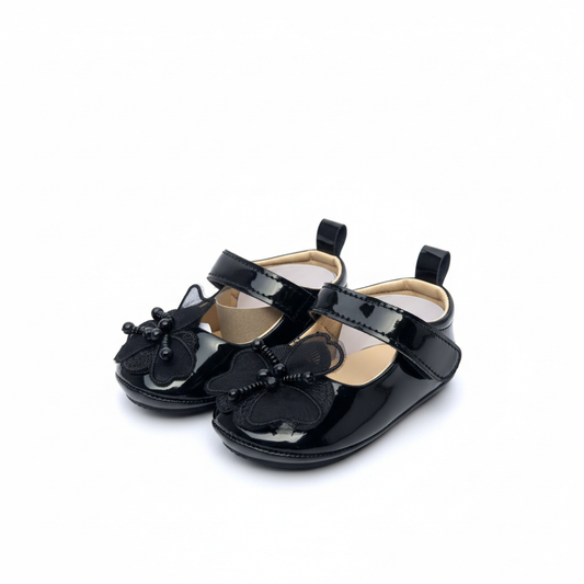 Royal Black Baby Shoes