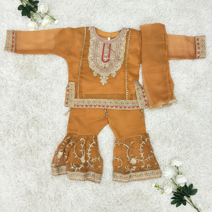 Glow Eid Girl 3 Piece Dress (Premium)