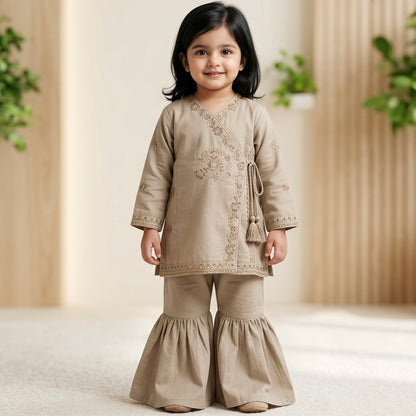 Ayzel Beige Eid Wear Set
