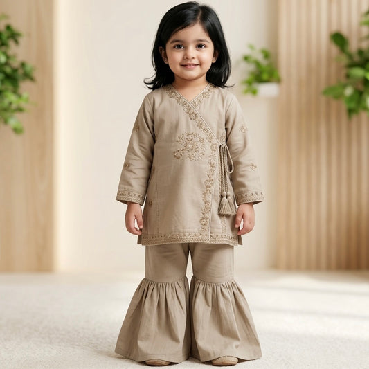 Ayzel Beige Eid Wear Set
