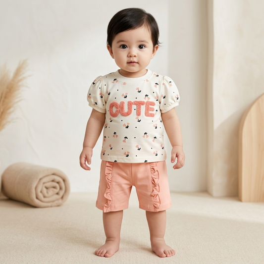 Girls Cute Style Shirt & Short
