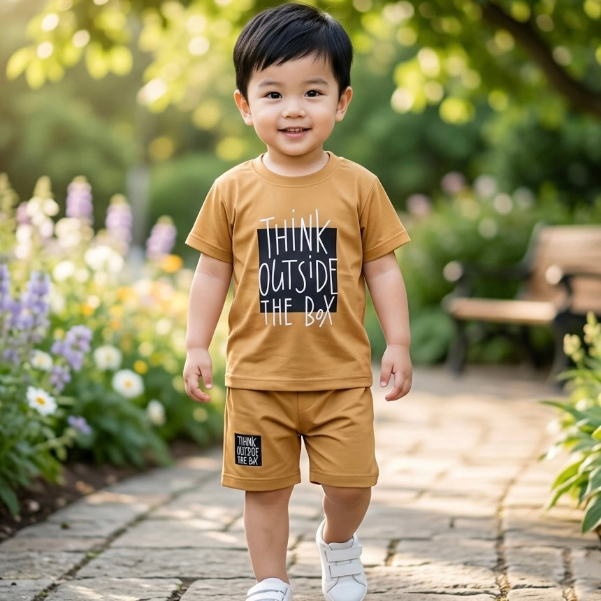 Kids T-Shirt & Short Set Think Outside