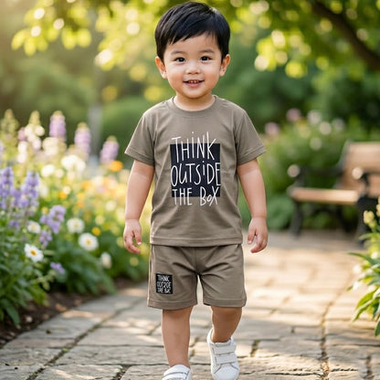 Kids T-Shirt & Short Set Think Outside